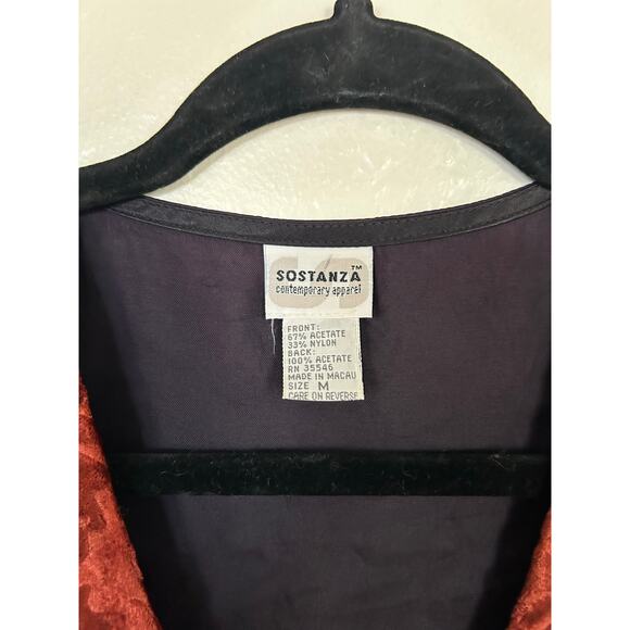Vintage Sostanza Velvet Vest - Picture 4 of 5